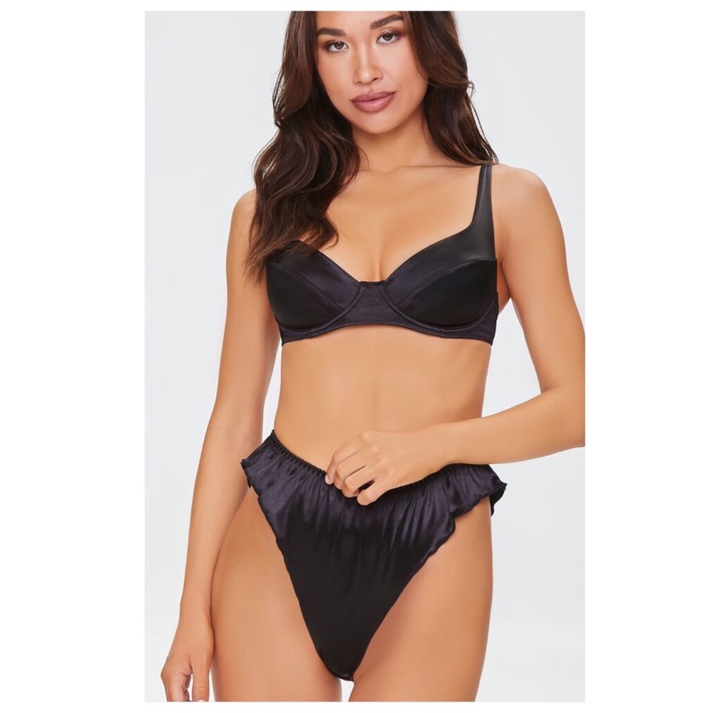 [FOREVER 21] Satin High Waist Panties